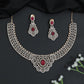 Floral Lattice GJ Necklace Set with Ornamental Medallion Design