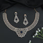 Floral Lattice GJ Necklace Set with Ornamental Medallion Design