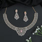 Floral Lattice GJ Necklace Set with Ornamental Medallion Design