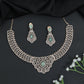 Floral Lattice GJ Necklace Set with Ornamental Medallion Design