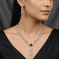 Fine art jewellery GJ necklace set with chevron-inspired detailing