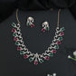 Statement GJ Necklace with Decorative Crystal Swirls