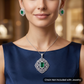 Statement Pendant Set with Rectangular Centre Detailing