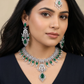 Heritage Revival Rhodium Necklace Set with Statement Crest Centrepiece