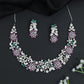 Crystal Floral Garden Necklace with Matching Earrings