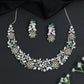 Crystal Floral Garden Necklace with Matching Earrings
