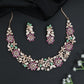 Crystal Floral Garden Necklace with Matching Earrings