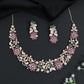 Crystal Floral Garden Necklace with Matching Earrings