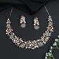 Crystal Floral Garden Necklace with Matching Earrings