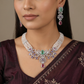 Choker with Floral Arrangement and Crystal Accents