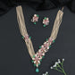 Crystal Blossom Pearl Necklace with Statement Centerpiece