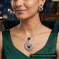 Festive Pendant Set with Spiral Inspired Design
