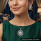 Sunburst Pendant Set with Oval Centre Design