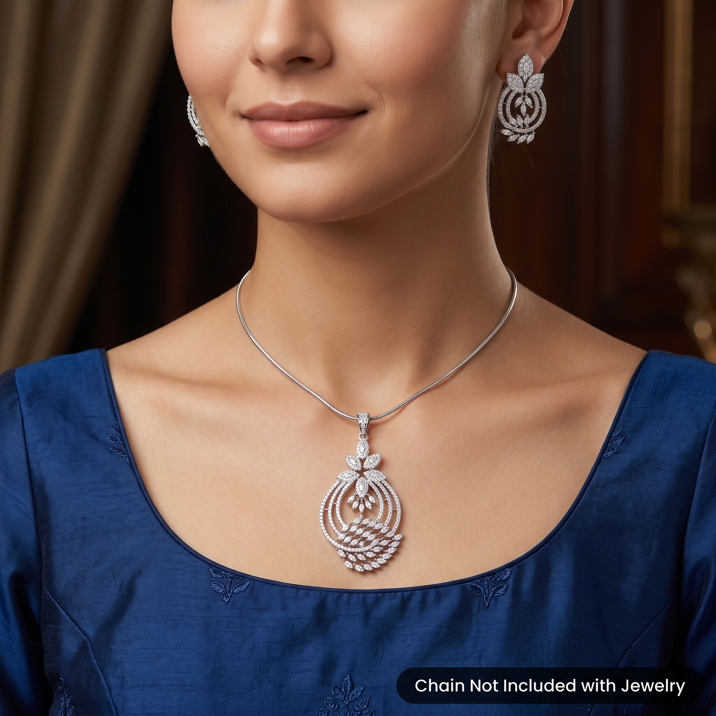 Timeless Pendant Set with Botanical Inspired Design