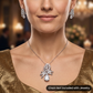 Statement Pendant Set with Marquise and Baguette Detailing