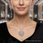 Paisley Pendant Set with Openwork Floral Detailing