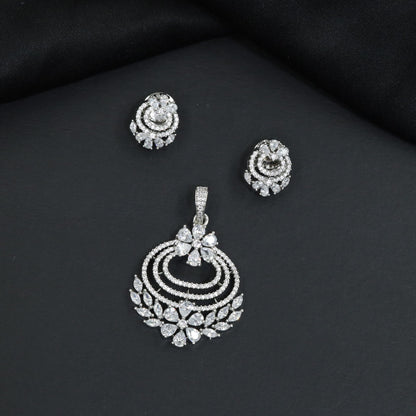 Decorative Pendant Set with Floral Border Detailing