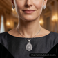 Teardrop Pendant Set with Floral Cutwork Detailing