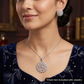 Floral Pendant Set with Circular Swirl Construction