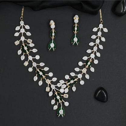Modern Gj necklace showcasing couture craftsmanship