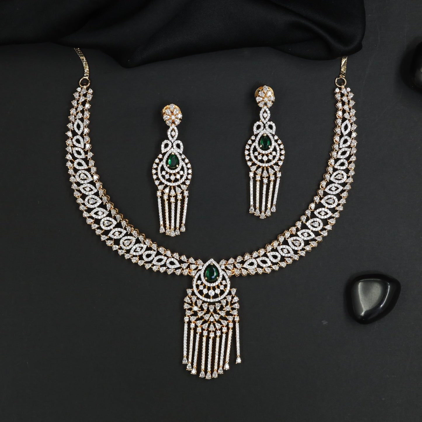 Fashioned Gj necklace showcasing premium gemstone brilliance