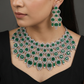 Festoon Style Necklace Set with Linked Pear Motifs