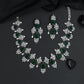 Decorative Bloom Necklace Set with Statement Floral Arrangement