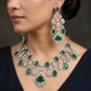 Decorative Floral Necklace Set with Pendant Inspired Accents