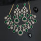 Decorative Floral Necklace Set with Pendant Inspired Accents