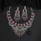 Garland Pattern Necklace Set with Draped Chain Detailing