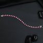 Rhodium Bracelet with Linked Leaf Elements and Graceful Silhouette