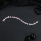 Leaf Link Rhodium Bracelet with Refined Connector Pattern