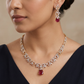 Vine Link Necklace with Sculpted Centerpiece Design