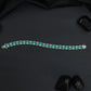 Rhodium Bracelet with Structured Chevron Links and Decorative Connectors
