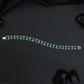 Rhodium Bracelet with Structured Chevron Links and Decorative Connectors
