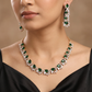 Floral Cascade Gj Necklace with Sculpted Collar Silhouette