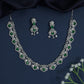 Daisy Cluster Rhodium Necklace with Statement Collar Styling