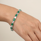 Rhodium Bracelet with Alternating Elongated and Rectangular Links