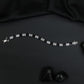 Rhodium Bracelet with Alternating Elongated and Rectangular Links