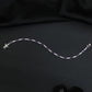 Rhodium Bracelet with Rectangular Links and Bar Connectors
