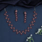 Grand rhodium necklace with radiant floral centerpiece brilliance