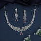 Heritage rhodium necklace showcasing couture gemstone artistry