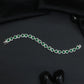 Rhodium Bracelet with Heart Links in a Continuous Arrangement