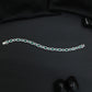 Supreme rhodium bracelet with luminous arrangement