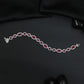 Timeless rhodium bracelet with oval and teardrop design