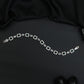 Regal rhodium bracelet with square link sequence