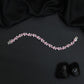 Luxe rhodium bracelet with alternating wave link artistry