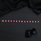 Rhodium Bracelet Featuring Alternating Rectangular Elements and Square Connectors
