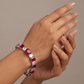 Designer Rhodium Bracelet with Rectangular Link Arrangement