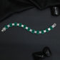 Designer Rhodium Bracelet with Rectangular Link Arrangement